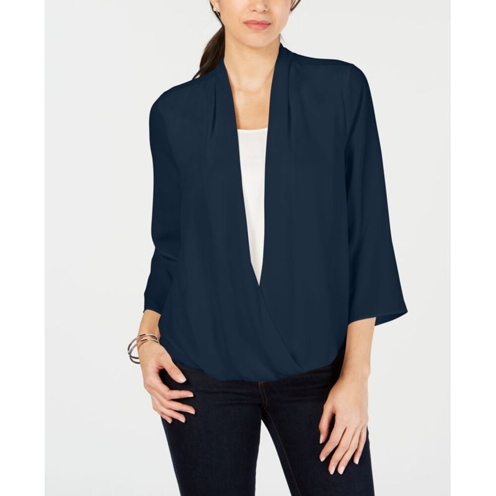 Charter Club Petite Surplice Top